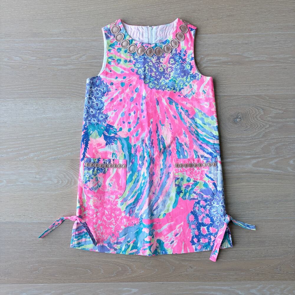 Lilly Pulitzer Girl's Little Lilly Classic Shift Dress sz 8